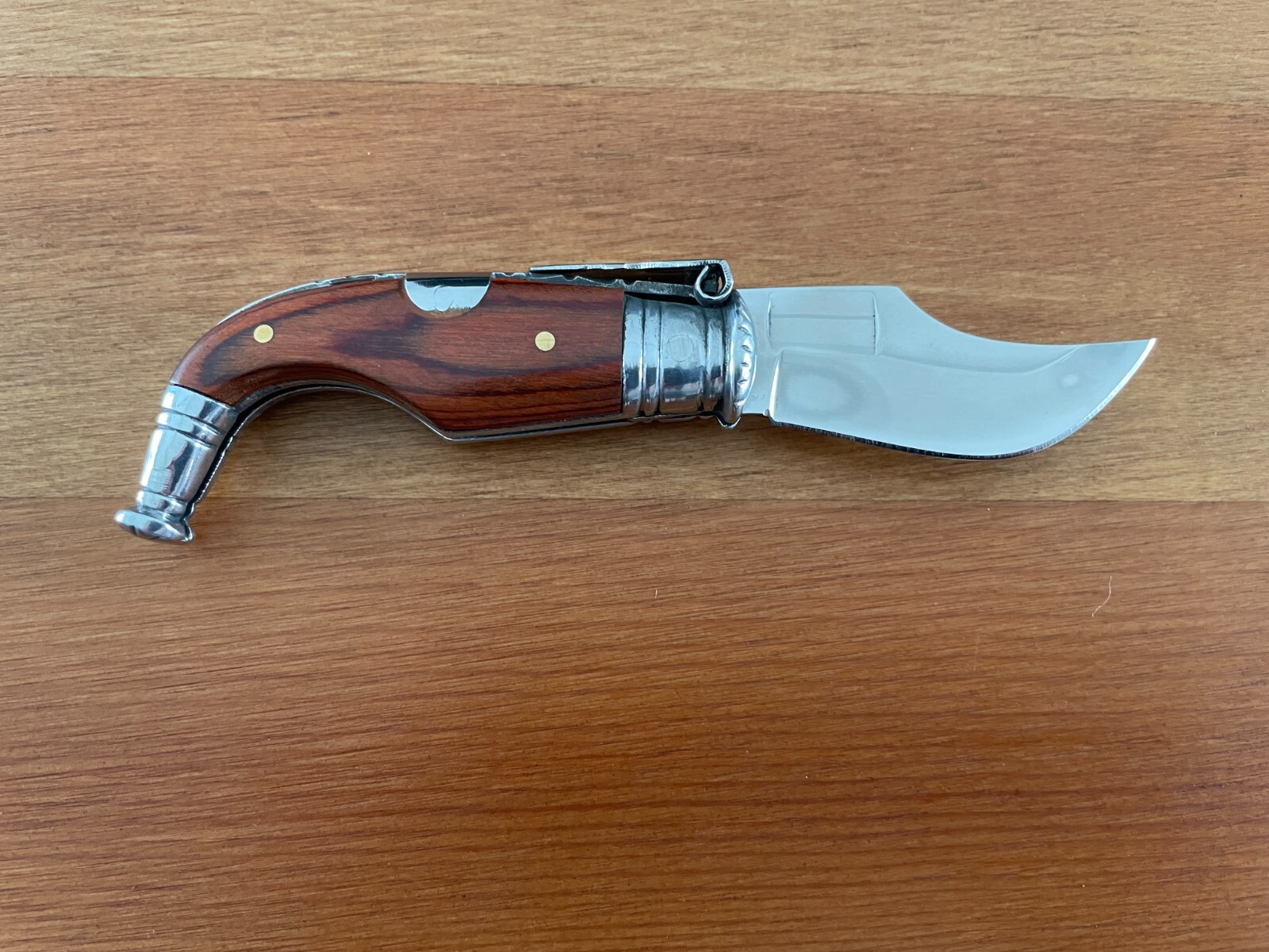 1.95” Spanish Navaja Capaora Pocket Knife Red Stamina Wood – USA seller