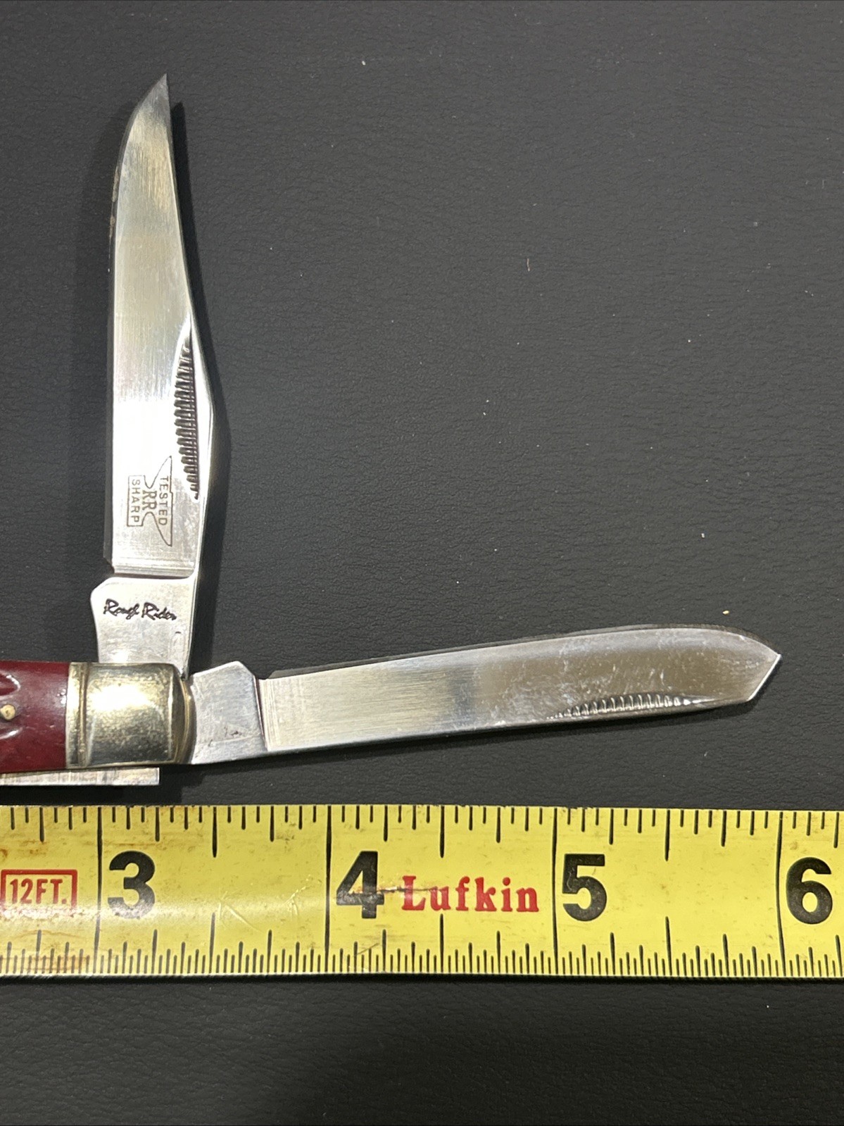 Roughrider Redbone 2-Blade Trapper RRTested 440 Razor Sharp, Steel, China,