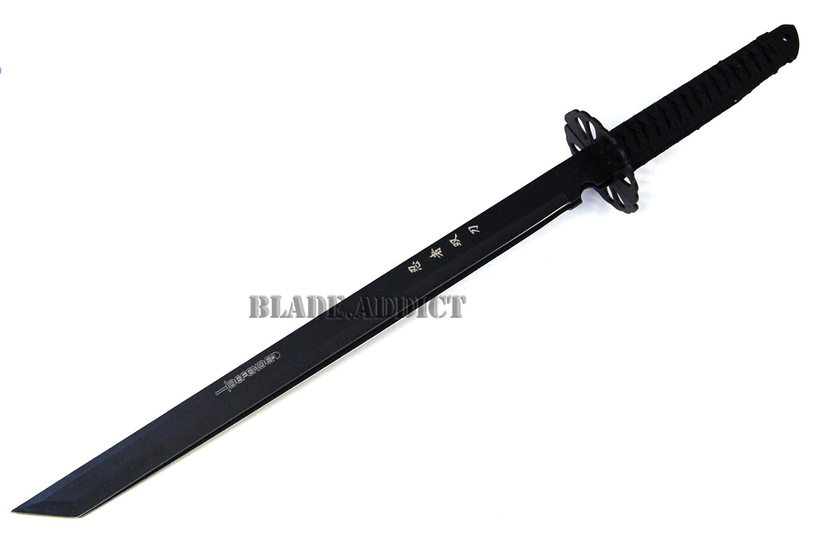 2PC BLACK Full Tang 27″ Ninja Samurai Twin Tanto Blade Sword Machete Katana New