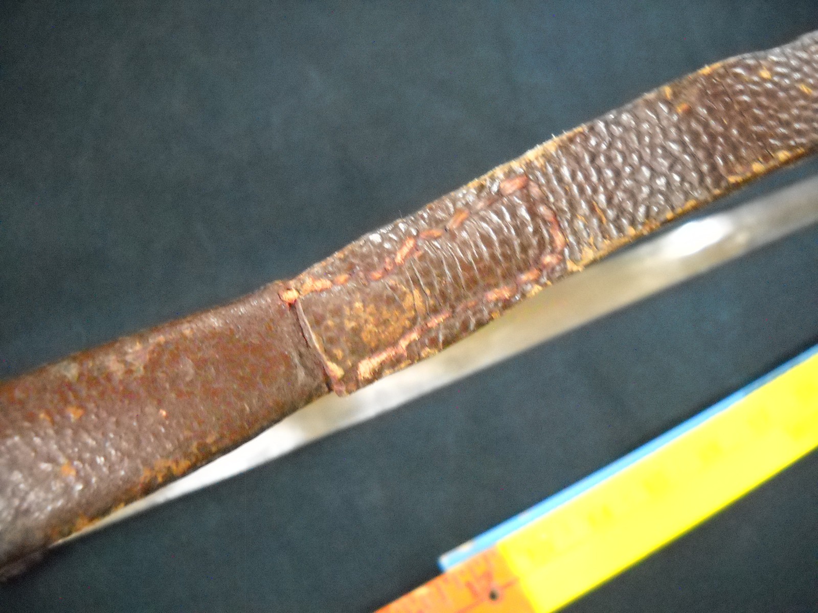 18th Century Small Short Sword Hand Forged Leather Wrapped High Carbon Steel