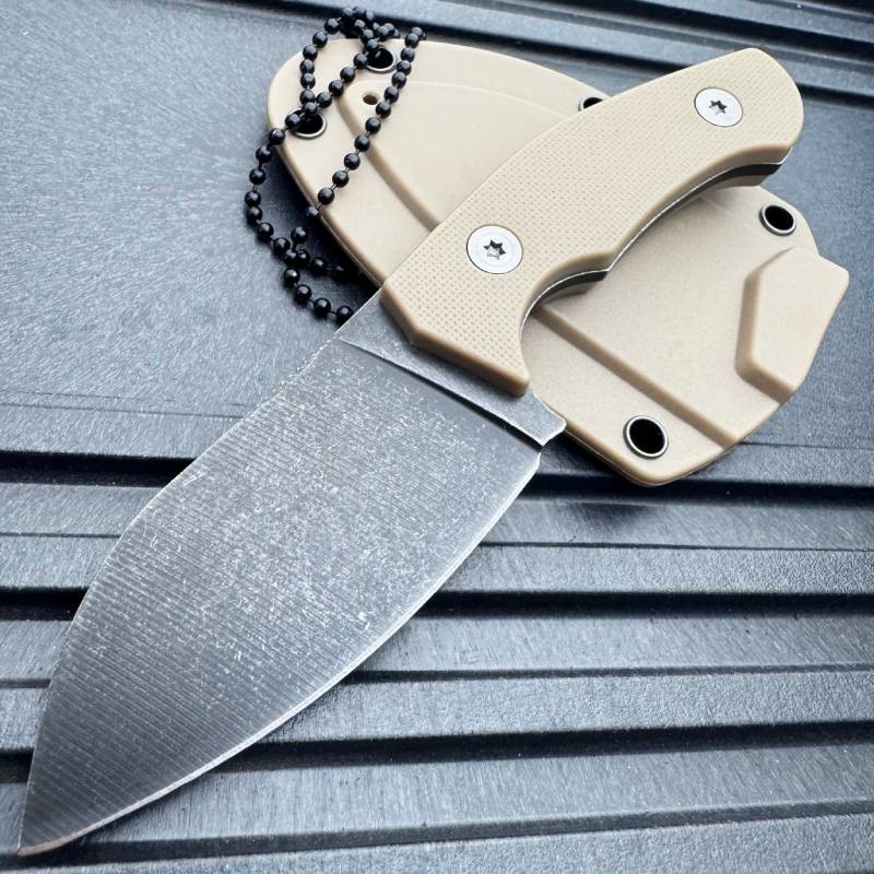 5.5″ Fixed Blade Neck Knife Tactical Hunting Knife Survival Military Fixed Blade