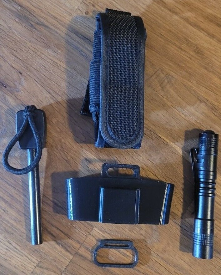 Utility Sleeve with LED + Ferro + Pouch for Glock FM-81 (Knife not included)