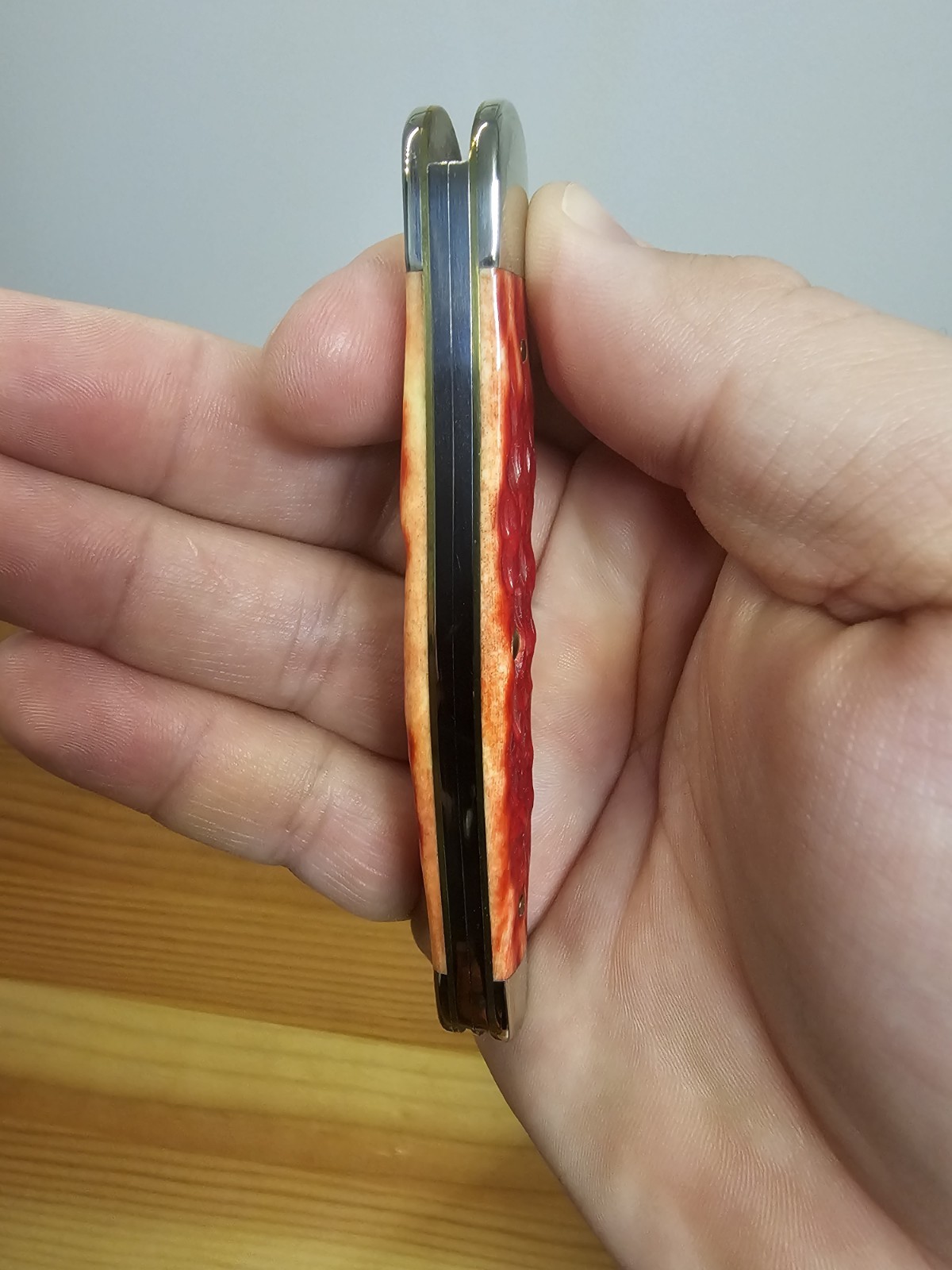 Case XX 2003 Silverscript Seahorse Whitler Knife 6355WH SS Dark Red