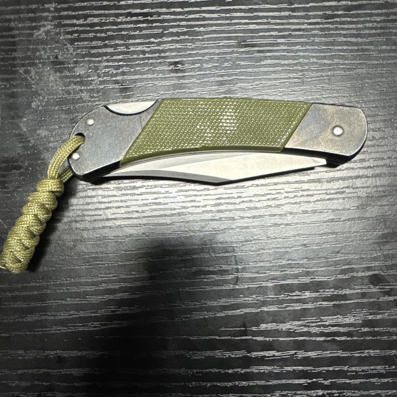 Kershaw Wildcat Ridge 3140 Green ABS plastic Scales Made In Japan W/sheath