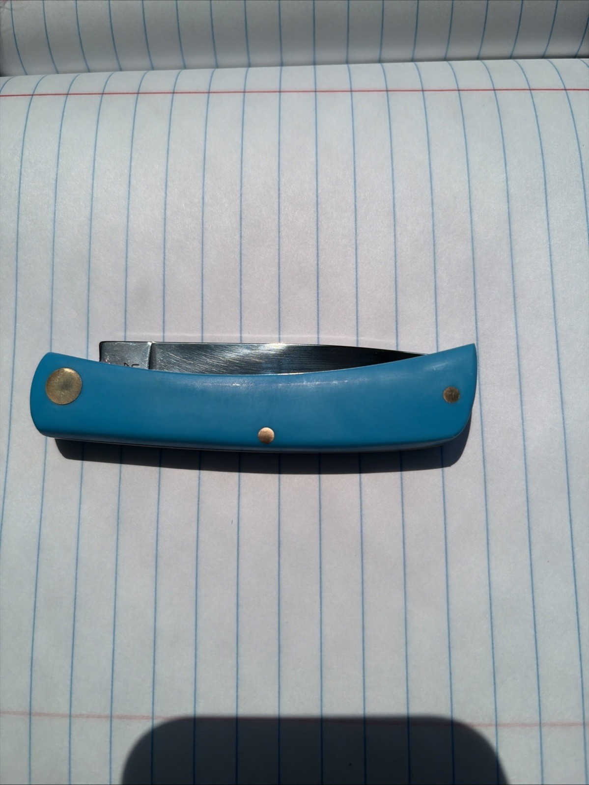 Case XX Sod Buster Jr 4137 SS Light Blue Synthetic Pocket Knife w/ Box USA