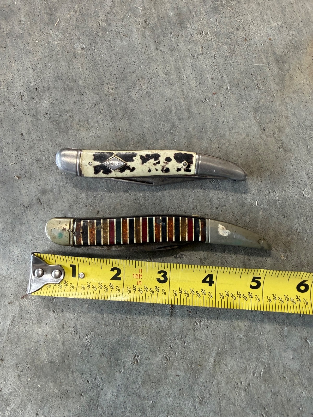 Kutmaster Knife Candy Striped and imperial DE knife