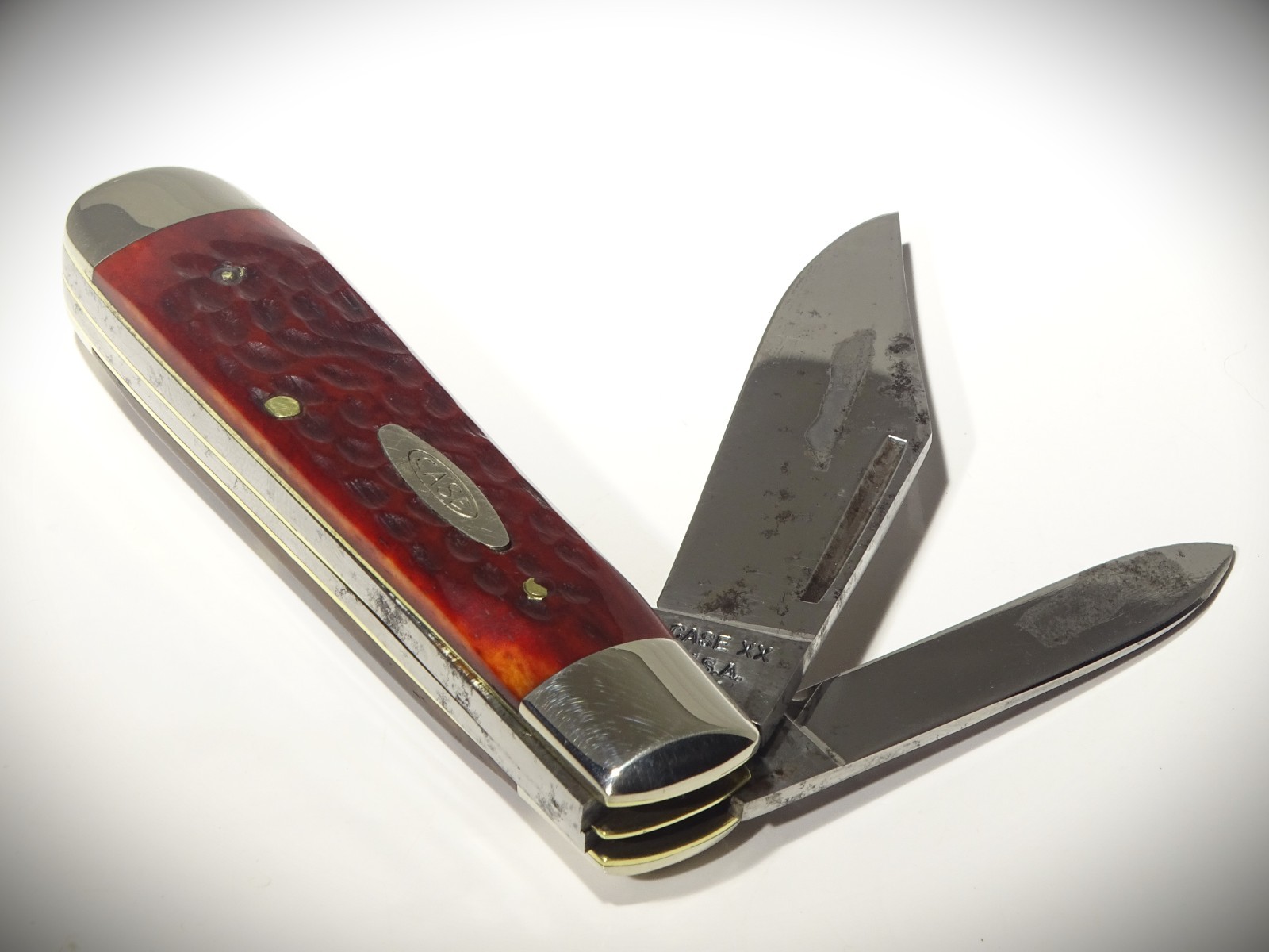 💥1974 Case XX 6231 1/2 ~ Tear Drop Jack ~ Beautiful Red Bone ~ Never Sharpened~