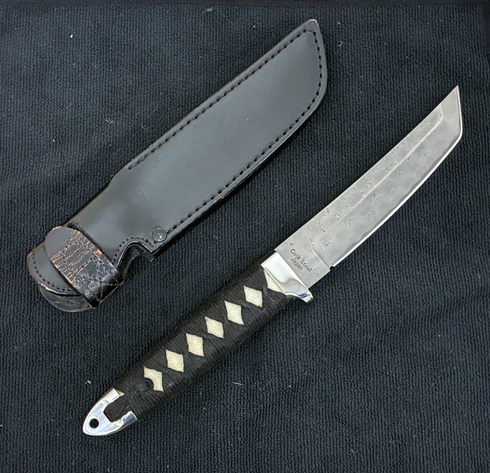 NEW RARE Cold Steel Damascus Imperial Tanto 1980’s Mint with Sheath