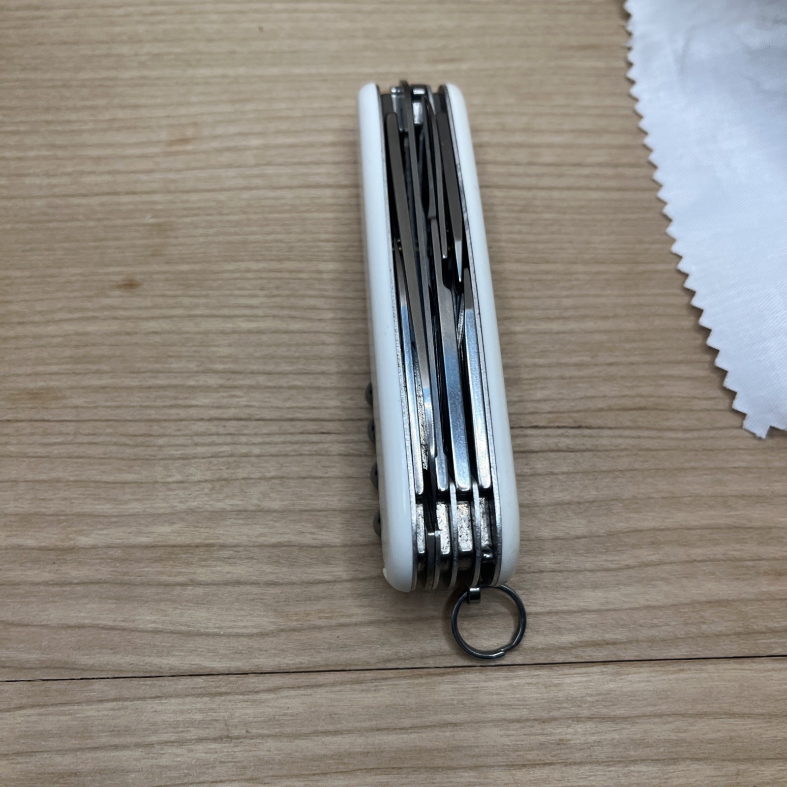 White Victorinox Swiss Army Huntsman Knife Multi Tool! US Seller Combined Ship