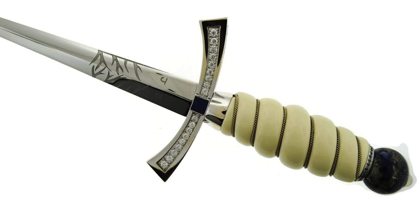 Jade Jagger Dagger 18K White Gold Diamond Pale Sapphires-SIlver Star Buyer only 