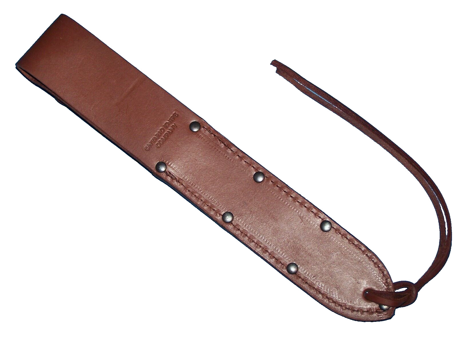 WWII Replica M4Carbine Knife/Bayo + Ontario Leather Scabbard Sheath OKC NEW