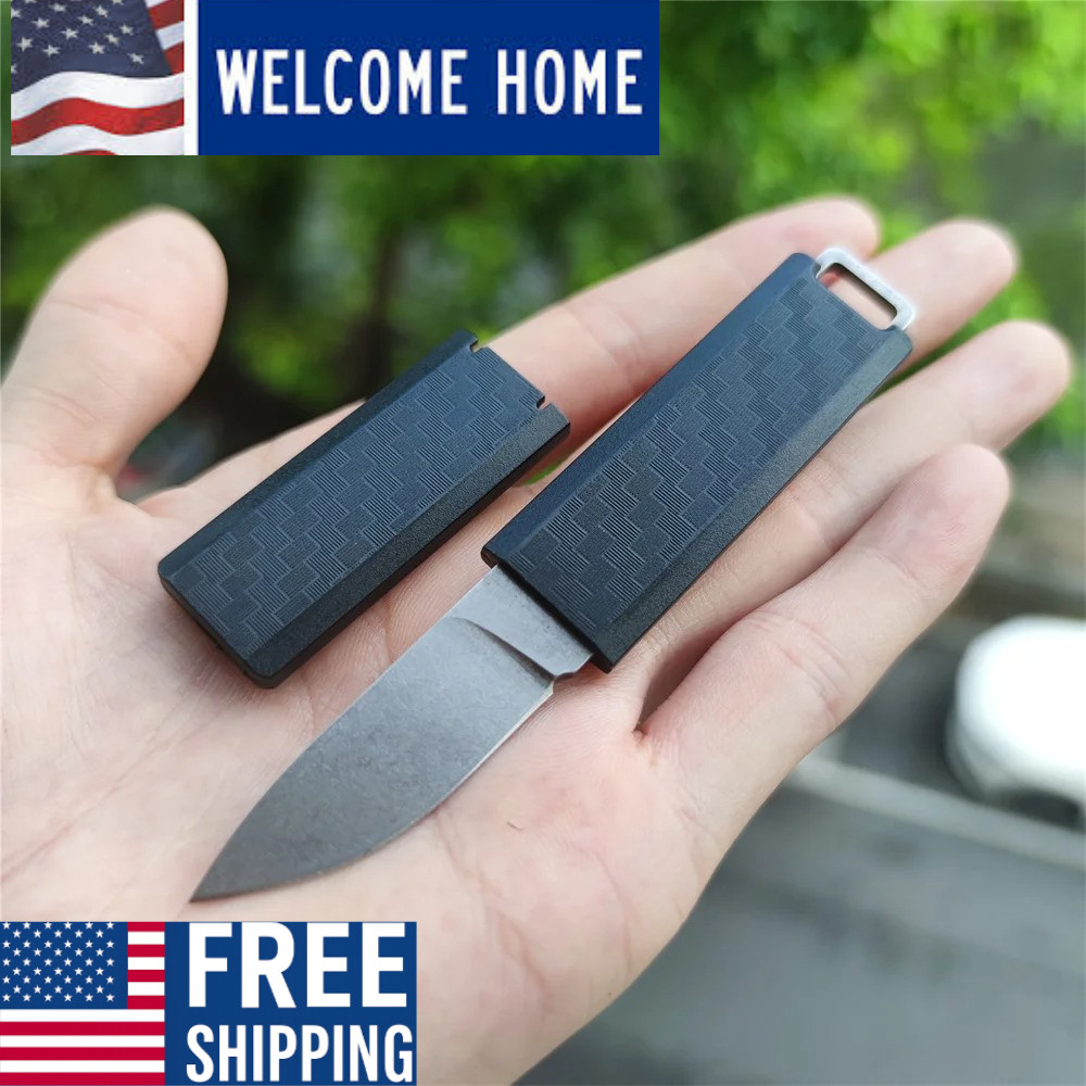 8Cr13MoV Small Fixed Blade Knife Camping Hunting Fishing EDC w/ Sheath