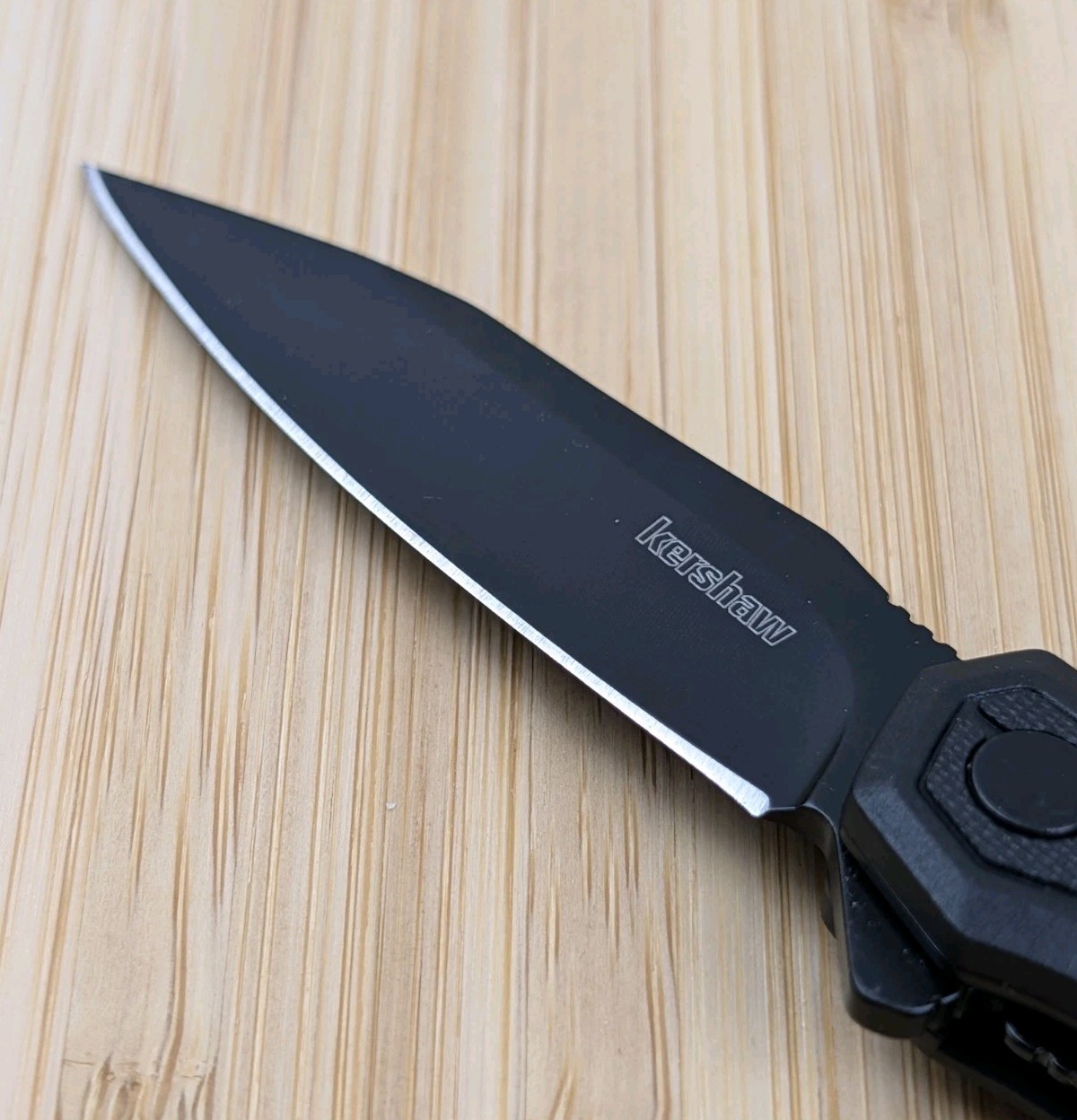 Kershaw APPA Pocket Knife Speedsafe Opening 2.75-in Black Blade, 6.5-in Overall