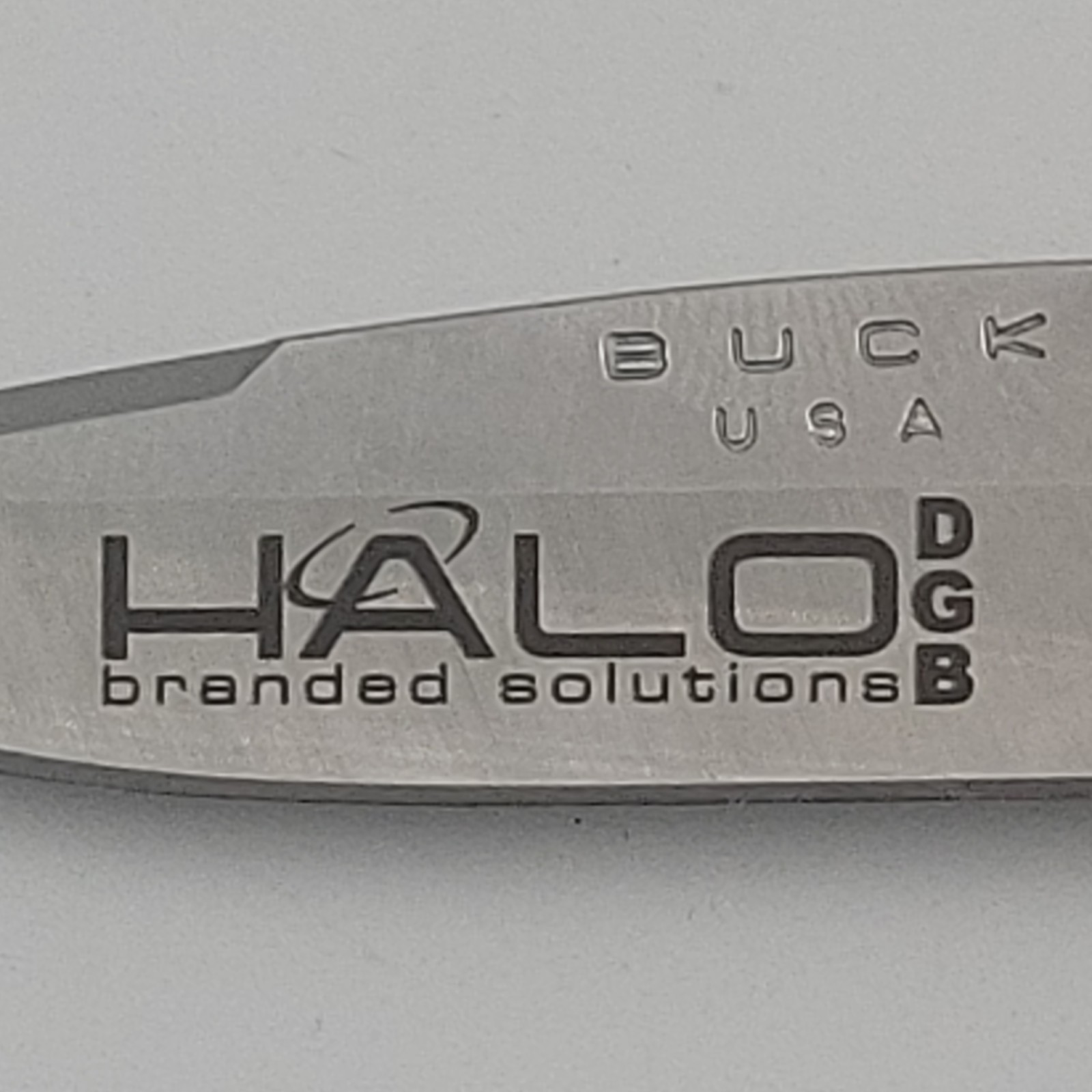 Buck USA Mossy Oak Orange Blaze 284 Folding Pocket Knife Halo Branded Solutions