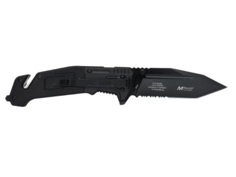 8.5″» USMC Black Blade Spring Assisted Folding Knife