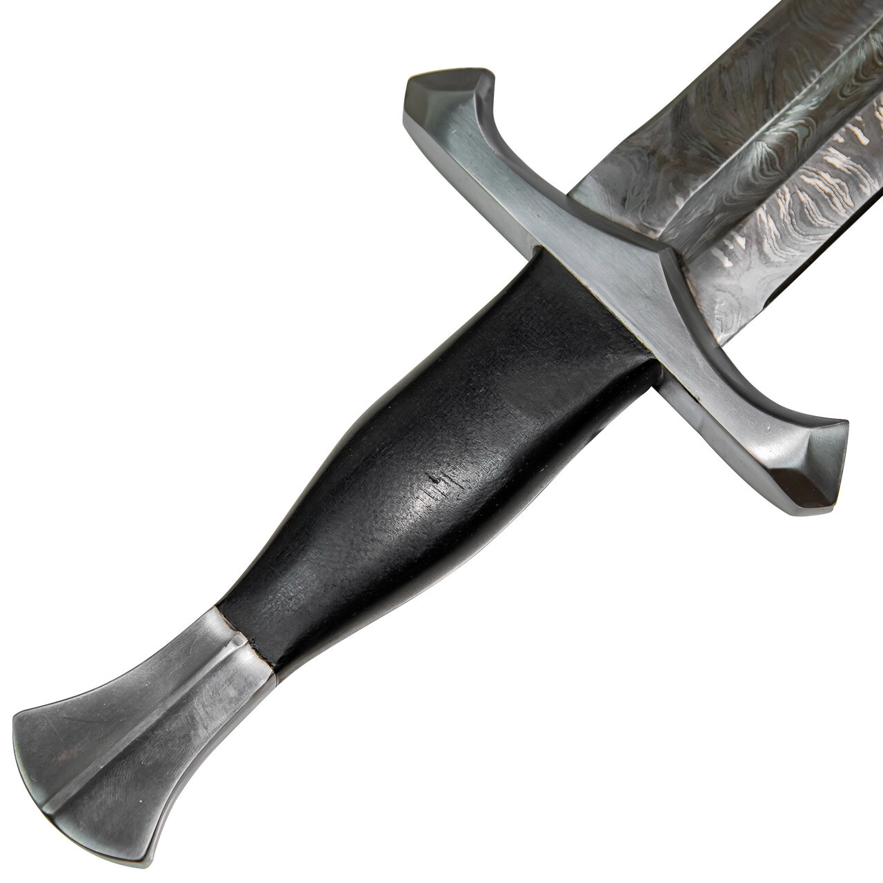 Hand Forged Medieval Inspired Historical Replica Firestorm Damascus Steel Sword