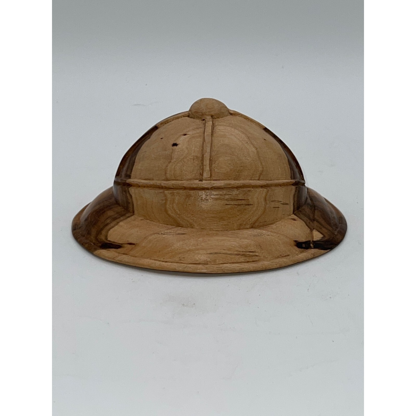 Hand carved wood «Troupes de Marine» French Colonial WWII Replica Helmet