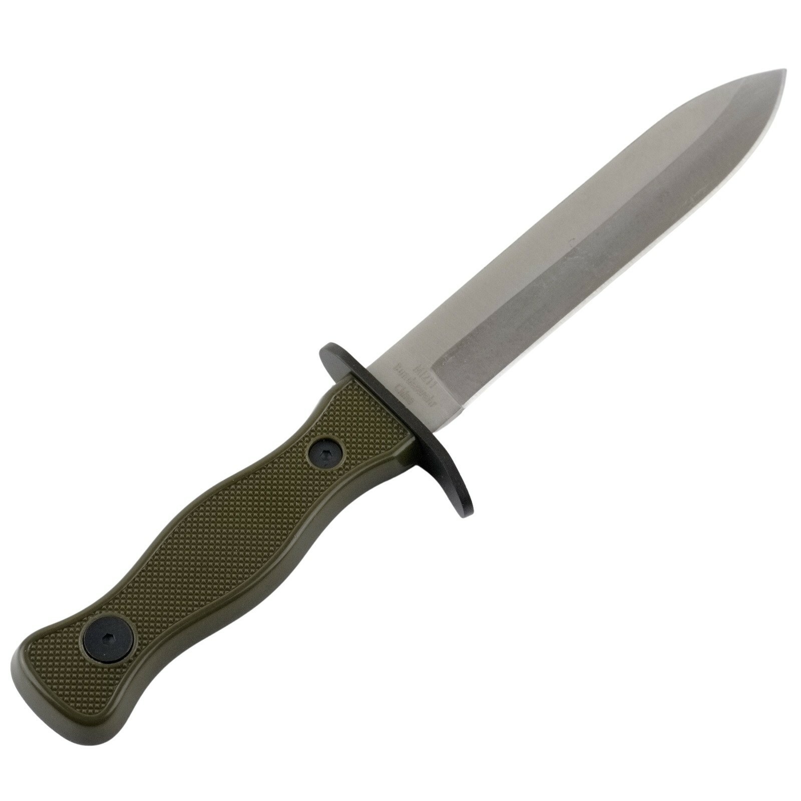 Bundeswehr German Style Field Army Combat Fixed Blade Knife OD Green Military
