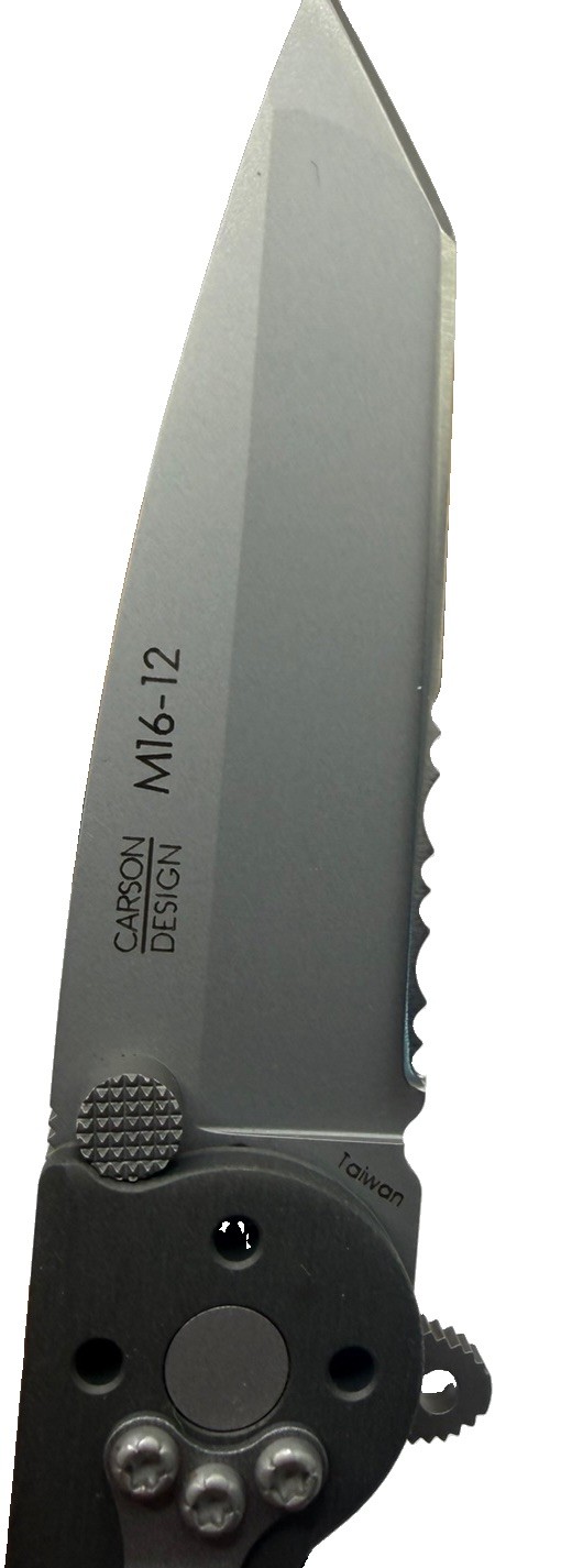 CRKT M16-12 Carson Design Tactical Folding Knife Tanto Serrated NOS w/ Box