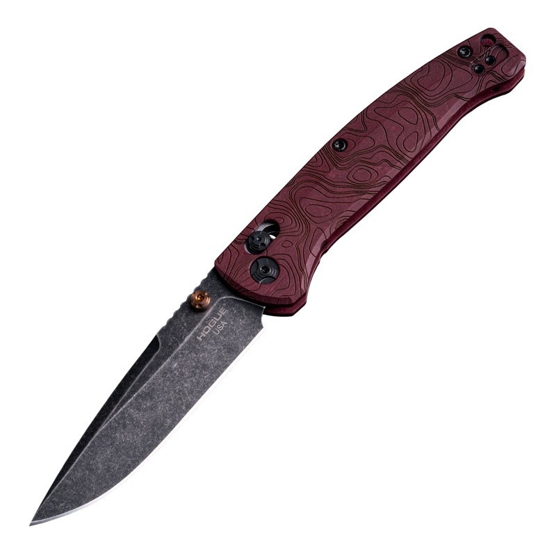 Hogue Knives Mysto Fire 3.4″ Clip Point MagnaCut Redstone Richlite 24452