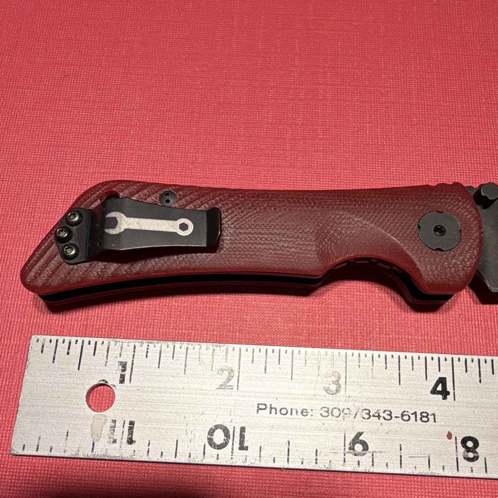 Southern Grind Spider Monkey CPM S35VN Drop Point Red G10 Handle Zac Brown