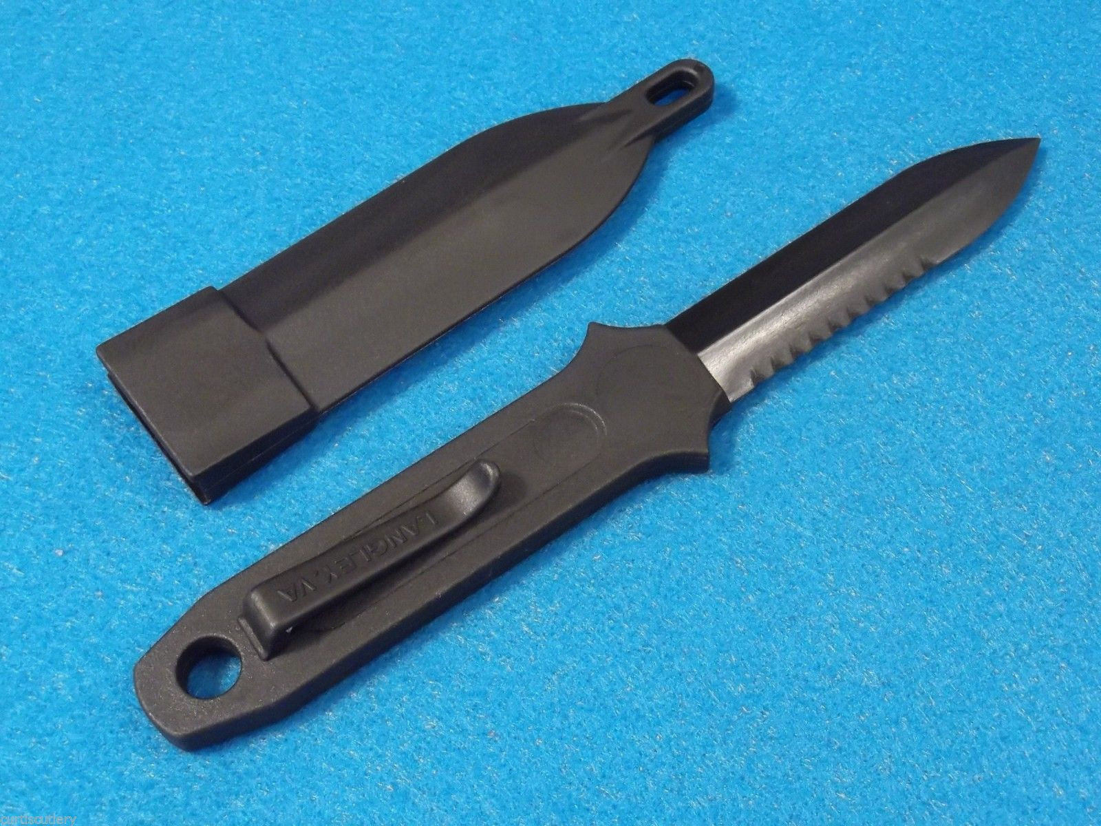 CIA Sticker Neck Knife M4259 non-metal polycarbonate double edge dagger 7″