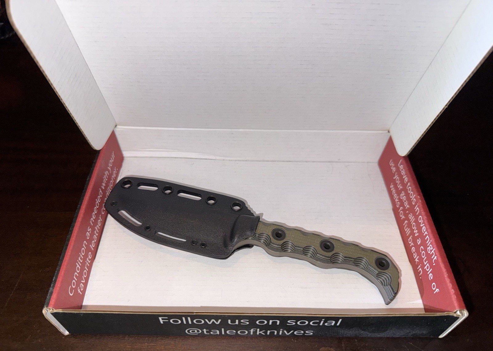 Tale of Knives (T.Kell) Agent 001 80CRV2 Fixed Blade