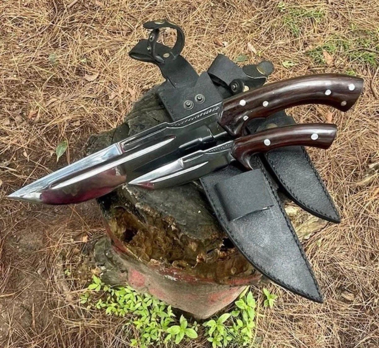 20″ Handmade Survival Machete Knife | Carbon Steel Blade | Hunting Camping Knife