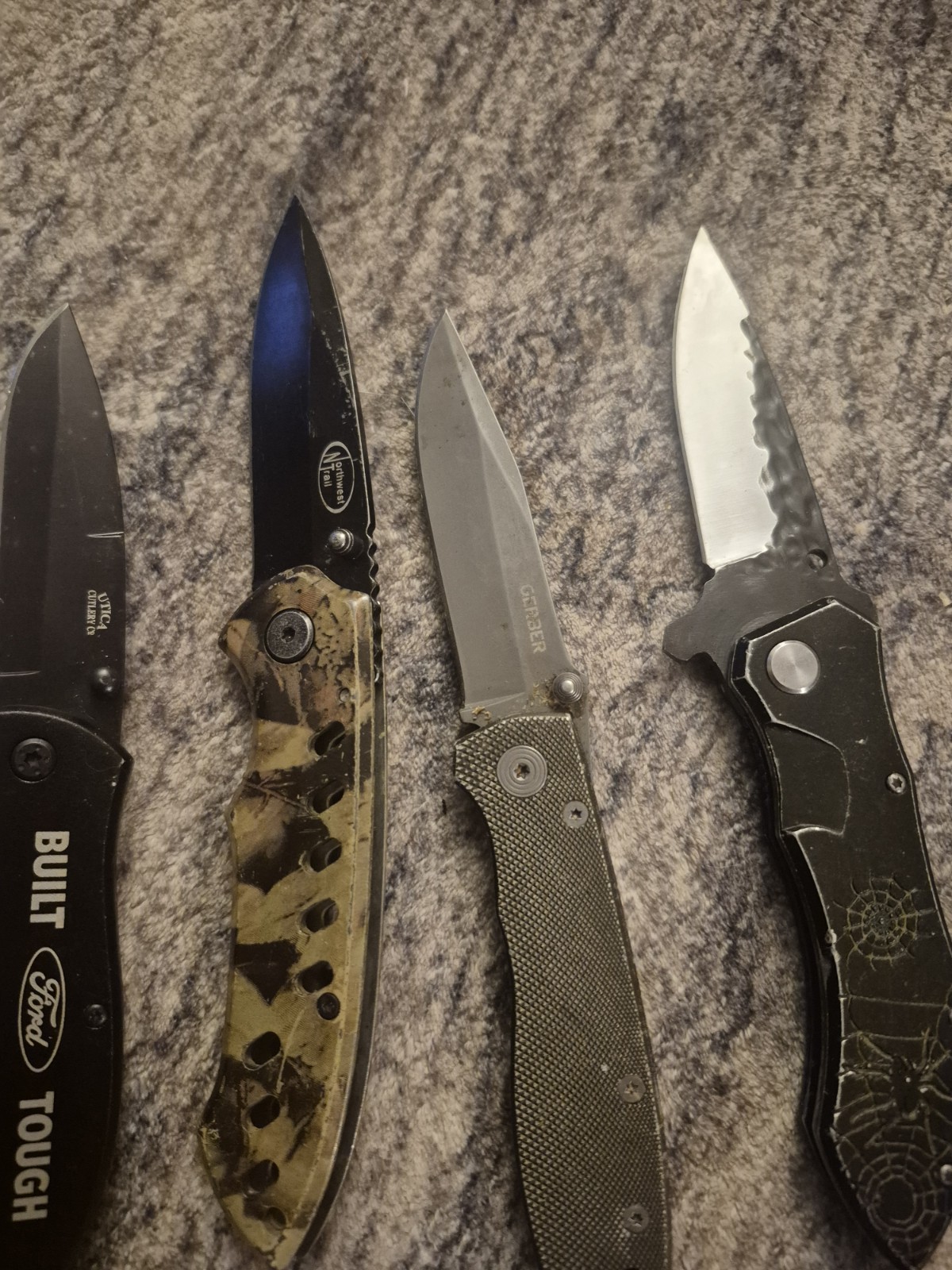 Assorted Pocket Knives Set of 7 Various Brands Stainless Steel