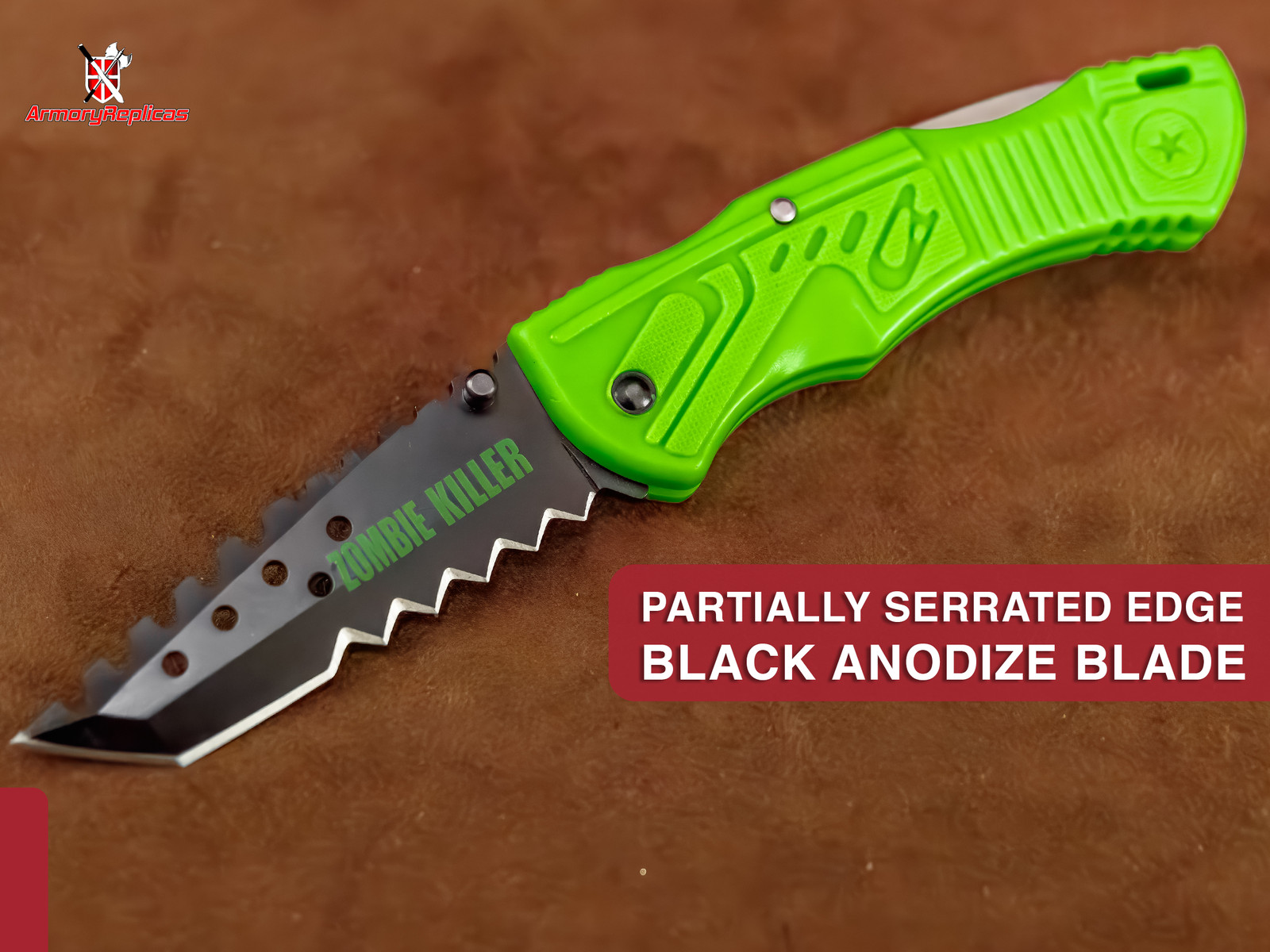 7.75″ Zombie Killer Tanto Blade Tactical Folding Pocket Knife w/ Belt Clip