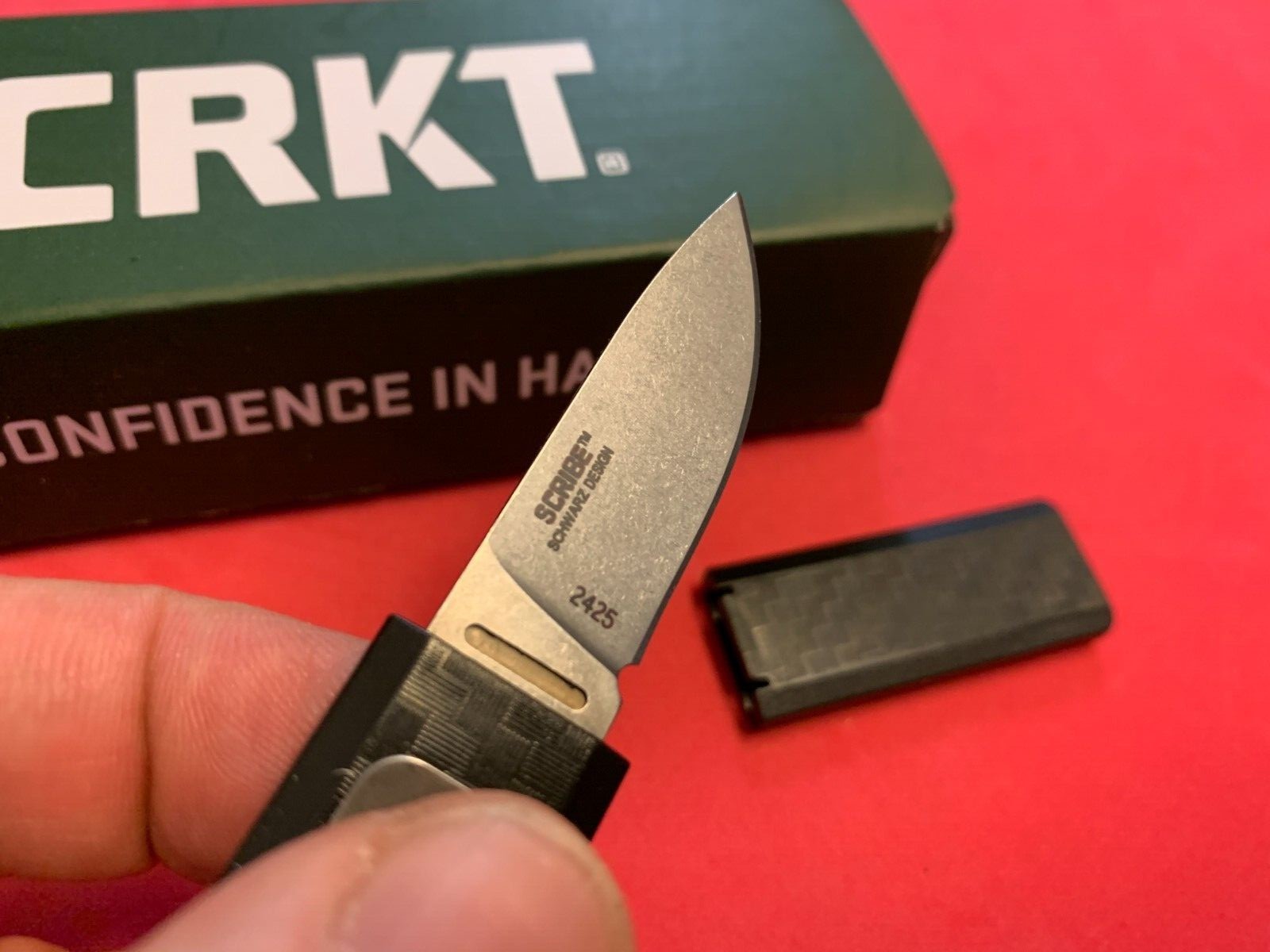 CRKT Scribe Pocket Knife Gents Columbia River EDC Slim Sheath Black New In Box