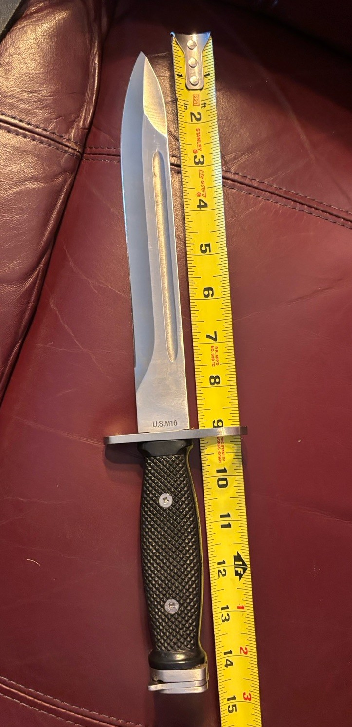 US military combat fixed blade knife Replica In Excellent Condition With Sheath