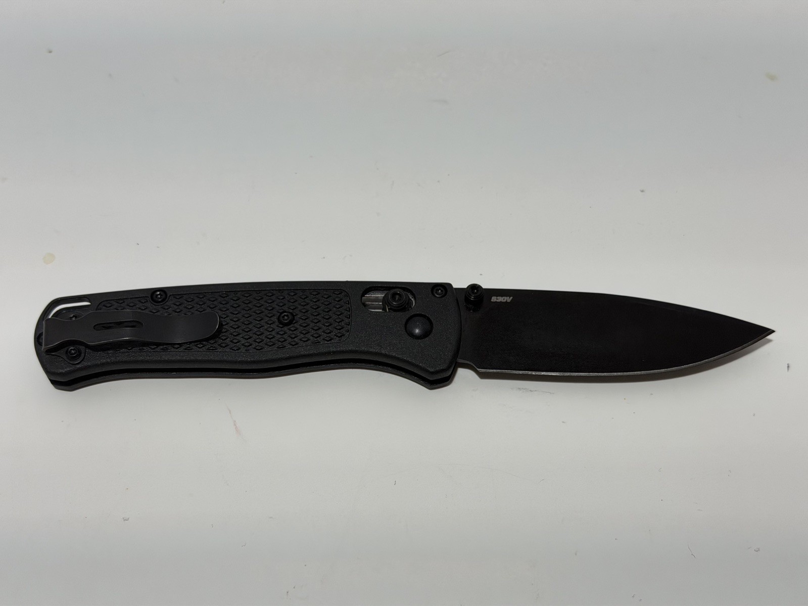 Benchmade 535BK-2 Bugout Knife Black CF-Elite Handle S30V Folding Knife
