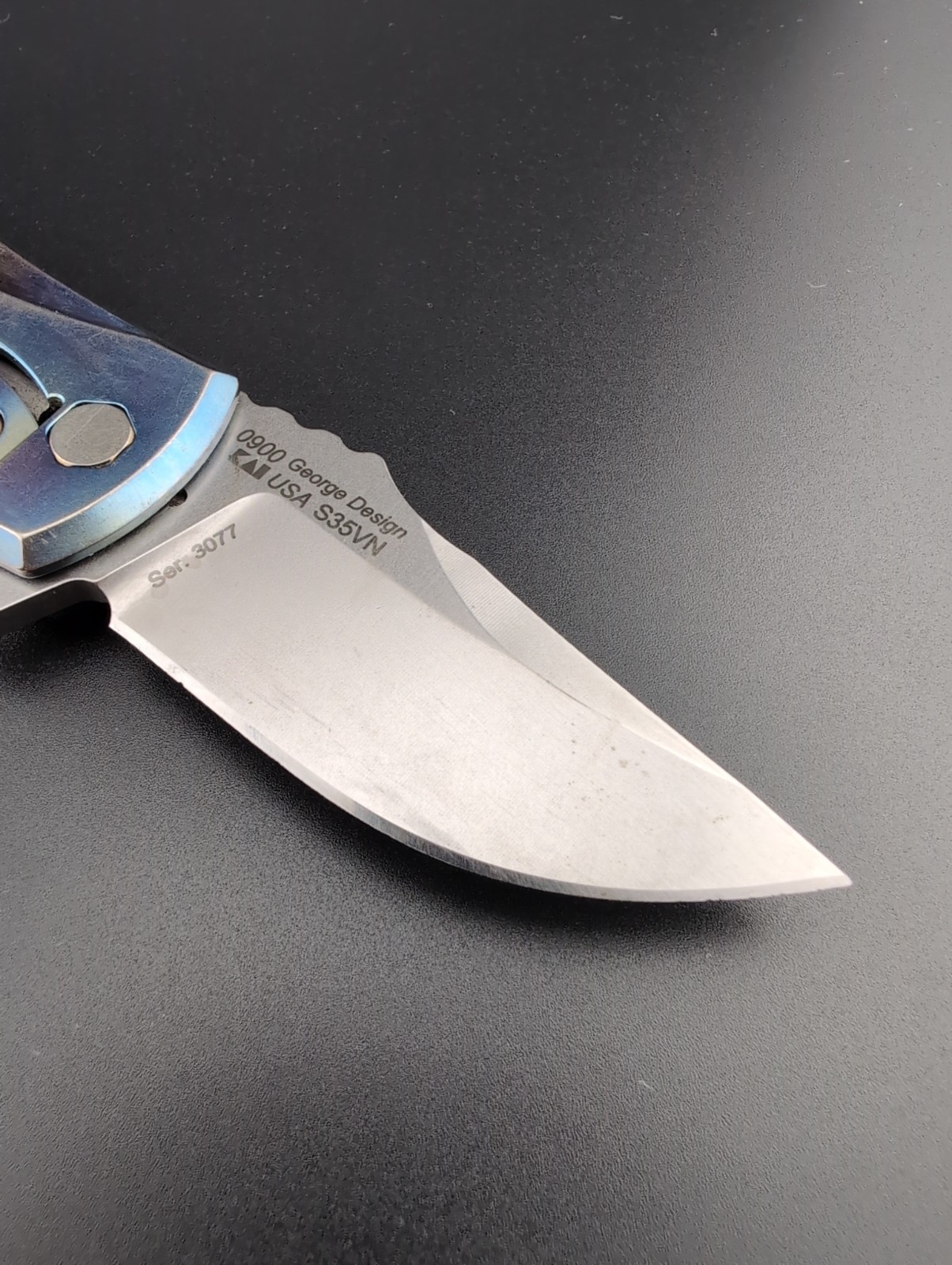 Zero Tolerance – ZT 0900 Les George Flame Anodized Titanium – BS-69