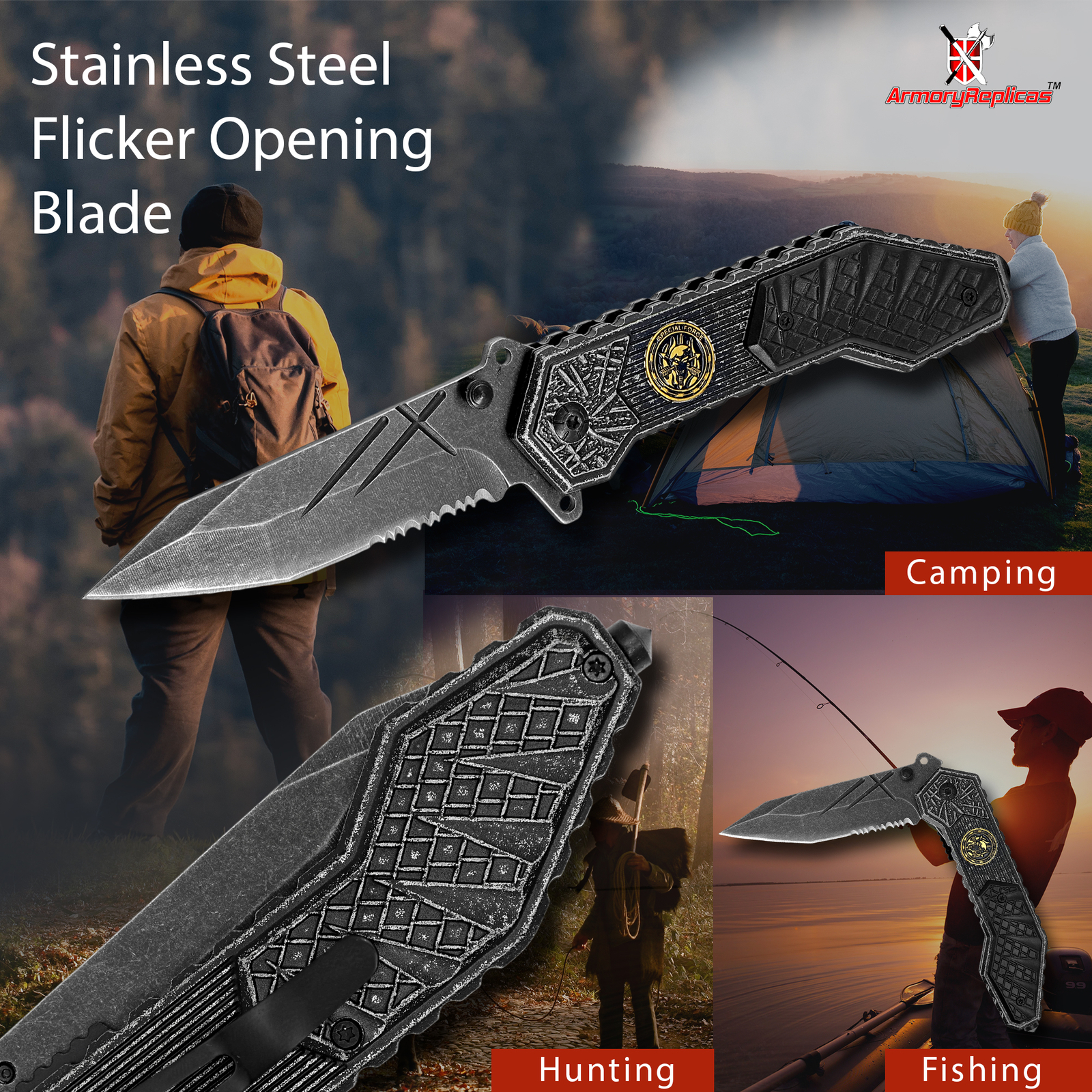 Full Tang Fixed Blade 4 Inch Task Knife | Fixed Blade Knife Drop Point Blade