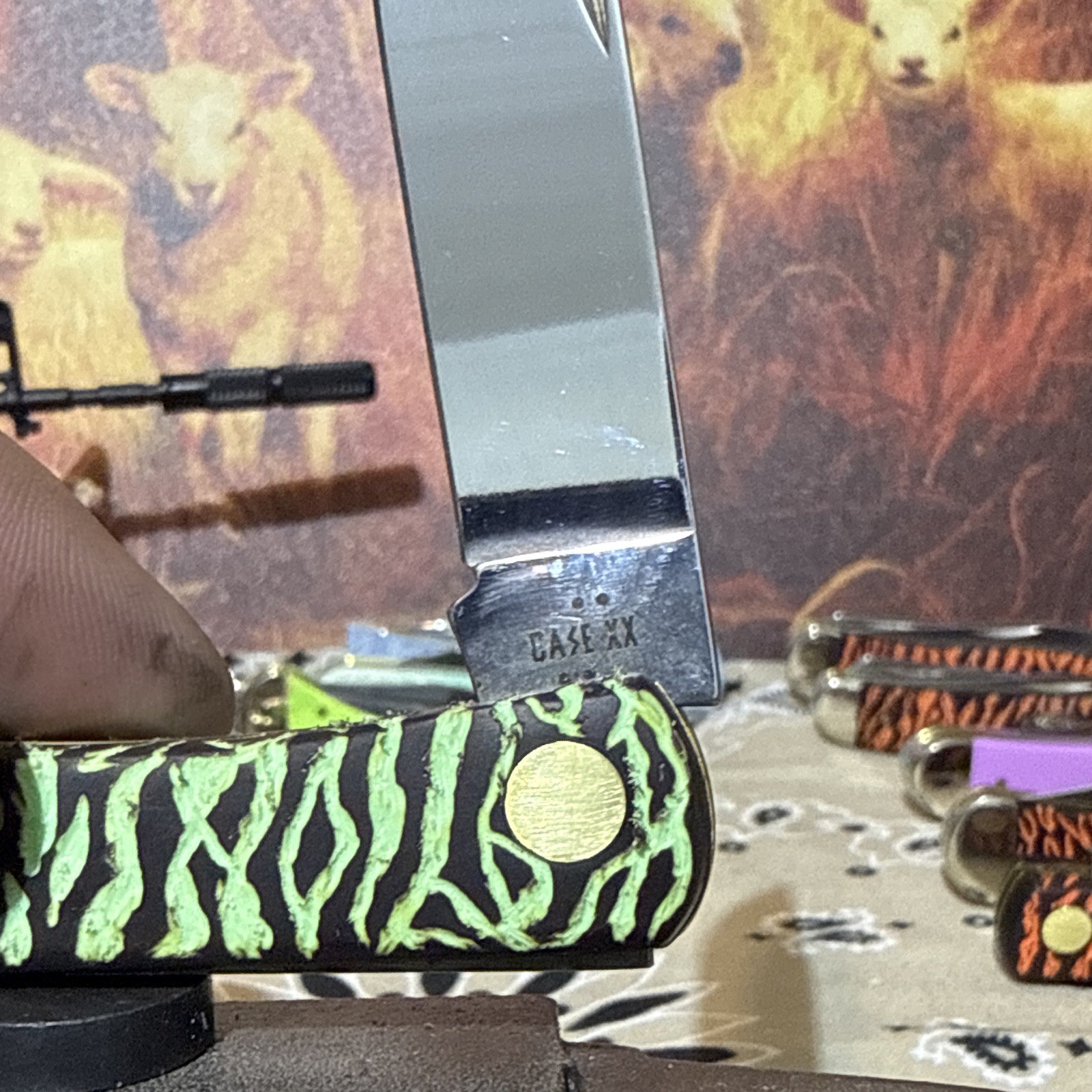 Case XX Woot Custom “Mint Zebra” Sod Buster Jr