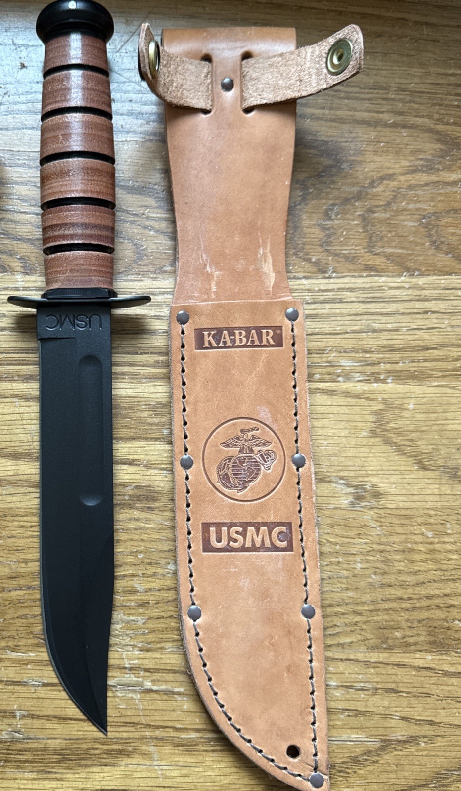 USMC KA BAR Knife 1217 With Sheath