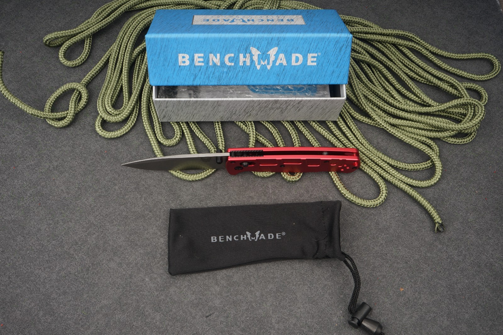 Benchmade 535 Bugout S30V Red Aluminum Handle AXIS Lock EDC Folding Knife