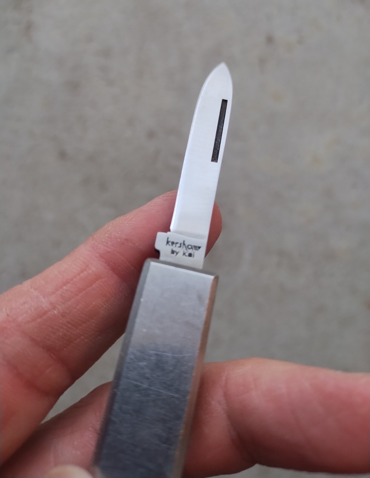 VINTAGE KERSHAW KAI #6100 KNIFE WITH FILE MADE IN JAPAN, 2.75″ CL., EXCELLENT