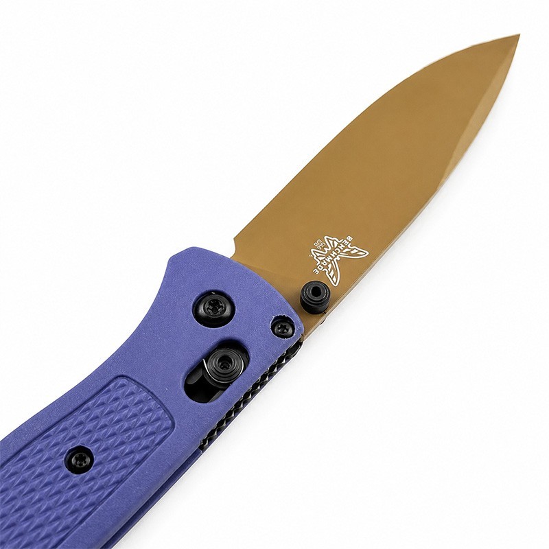 Benchmade Bugout 535FE-05 Crater Blue Grivory Handle S30V Blade Folding Knife