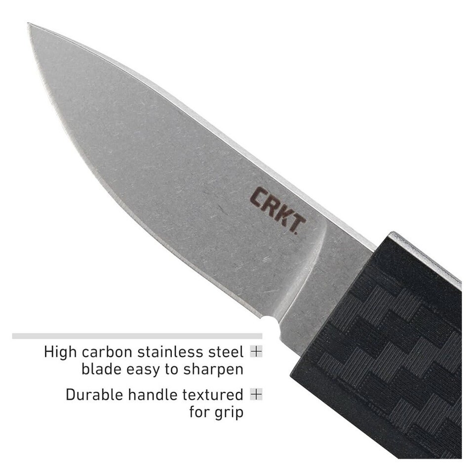 CRKT Scribe (CR2425) 1.75″ 5Cr15MoV Stonewashed Drop Point EDC pocket knife