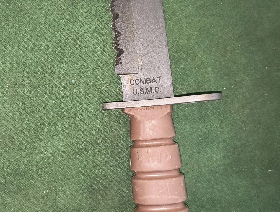 Vintage Knife OKC-3S Bayonet USMC & MOLLE Sheath Military Ontario Knife Co