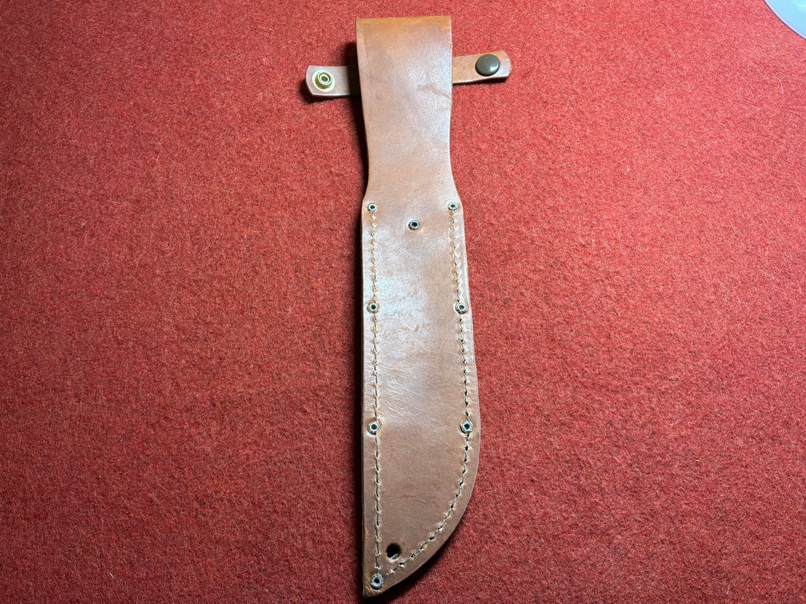 KA-BAR 1217S Brown Leather USMC Sheath