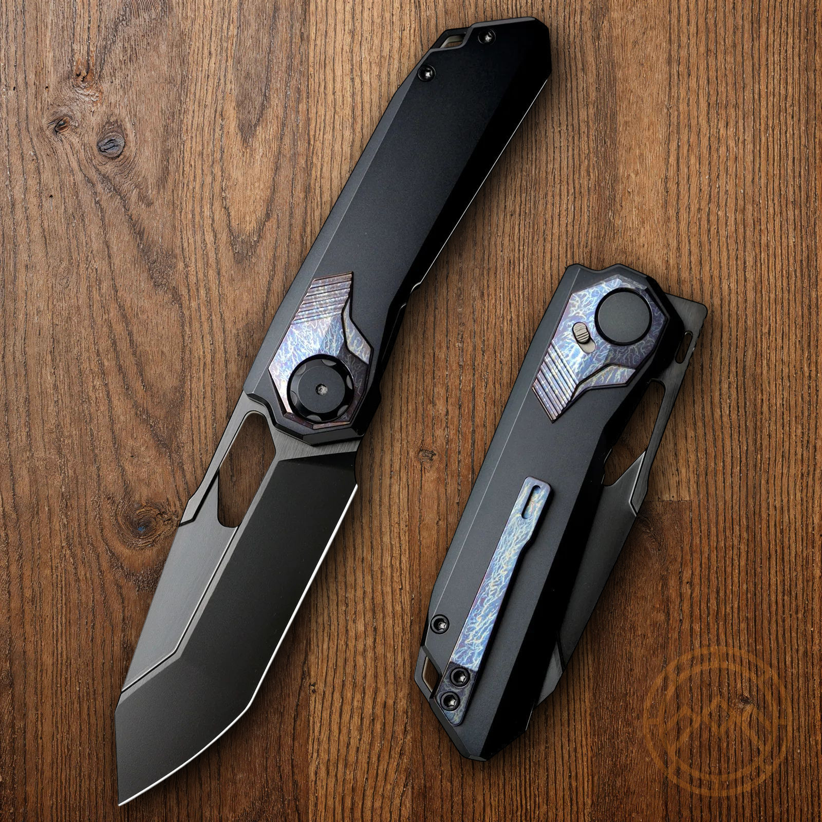 REMETTE Peregrine Folding Knife 3.13″ Bohler M390 Steel Blade Titanium Handle
