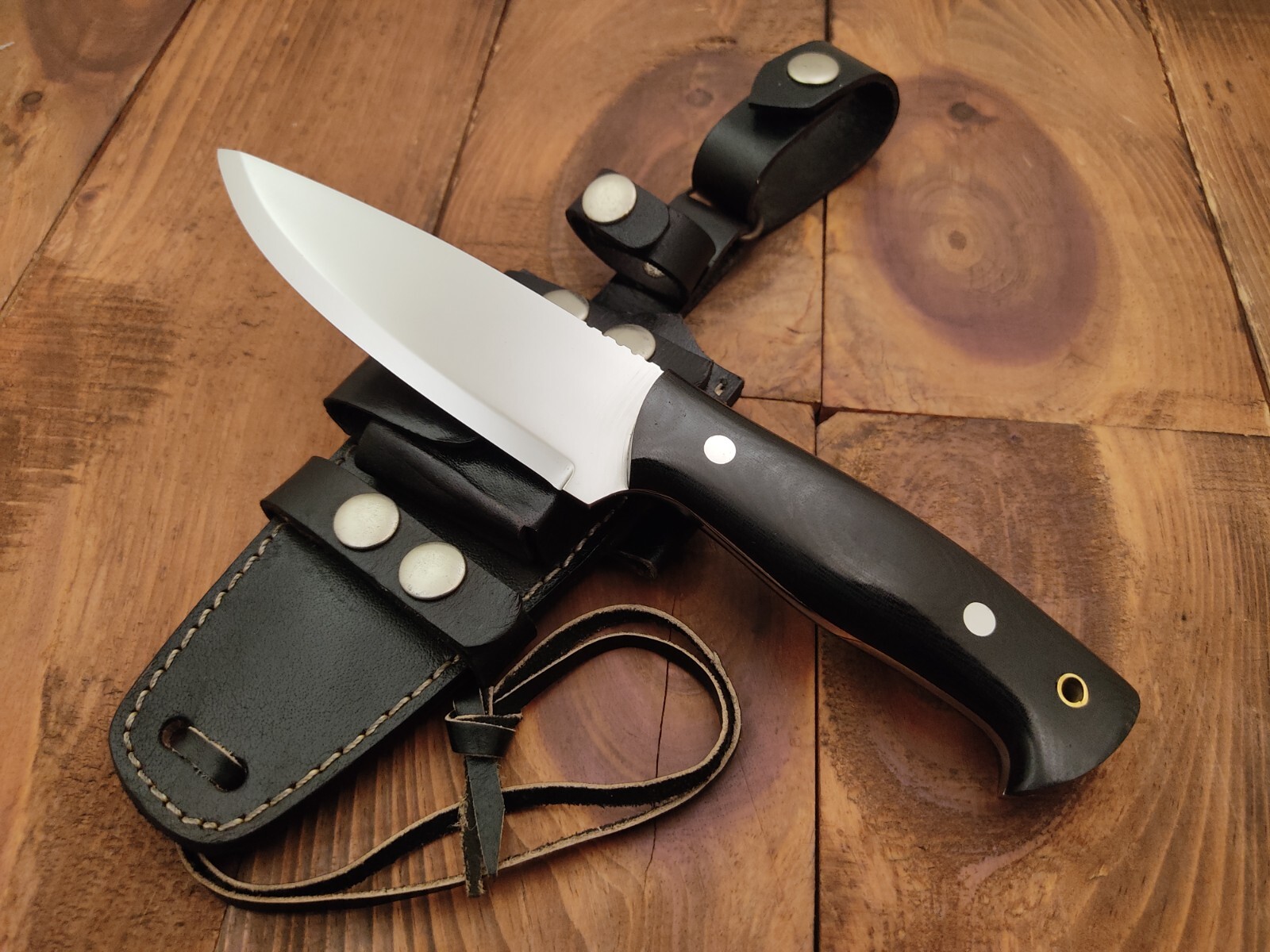 Custom Handmade 1095 High Carbon Steel Knife Scandi Grind Bushcraft Hunting Knif