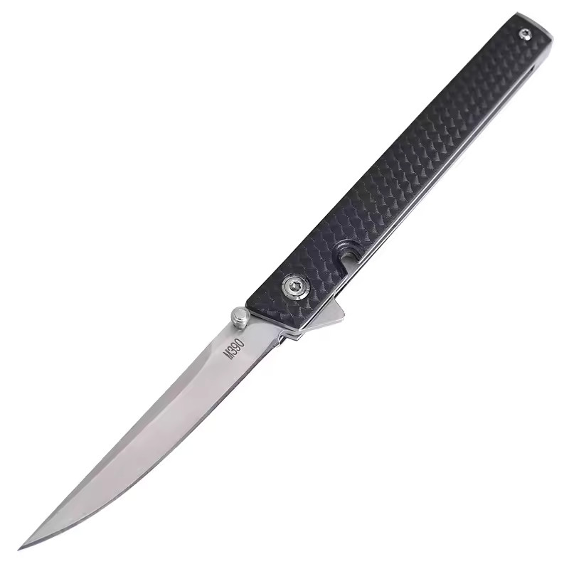 M390 Composite Fiber Jack Knives Tanto Flip Composite Fiber Handle Pocket -US-1X