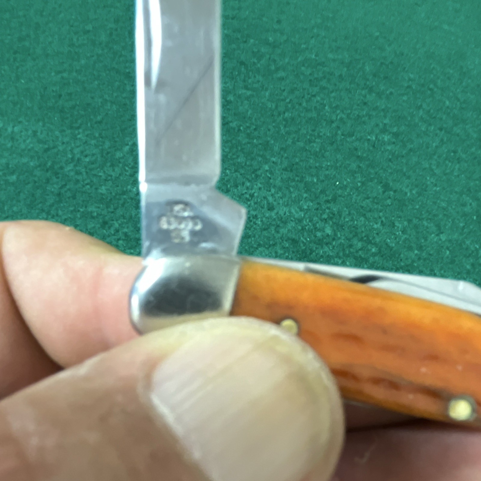 RARE CASE XX 63090 SS Harvest Orange 3 Blade great User