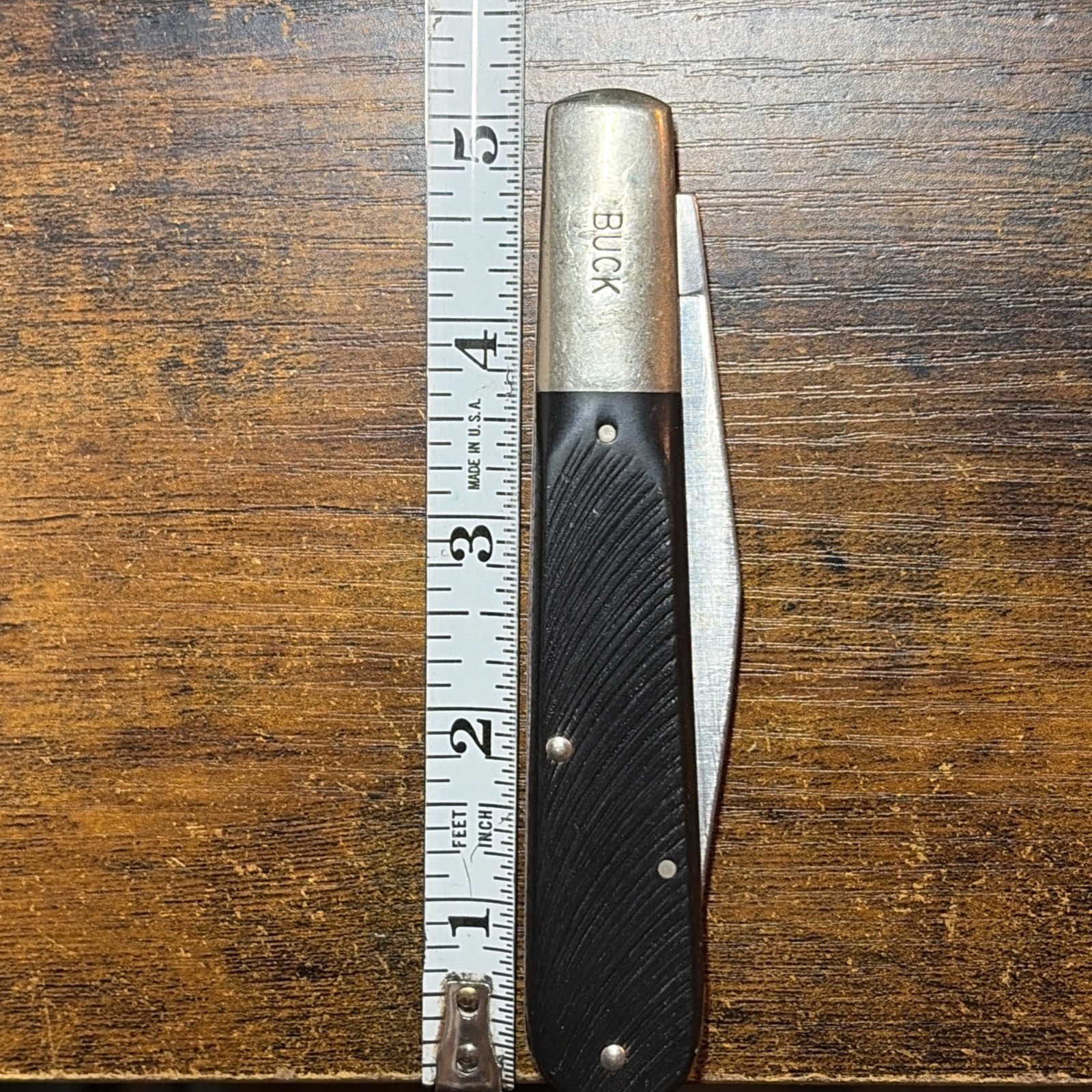 Buck Granddaddy Brown Barehead Barlow USA -etched Blade -331-1 Of 900