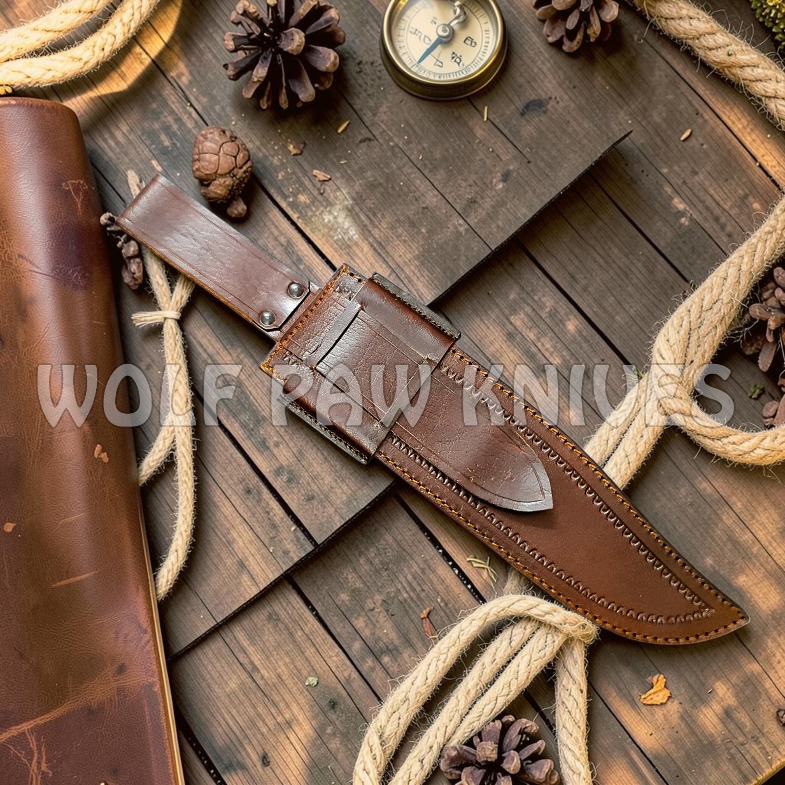 Handmade Hunting Bowie Knife | Carbon Steel Blade with Stag Antler Duty Paid USA