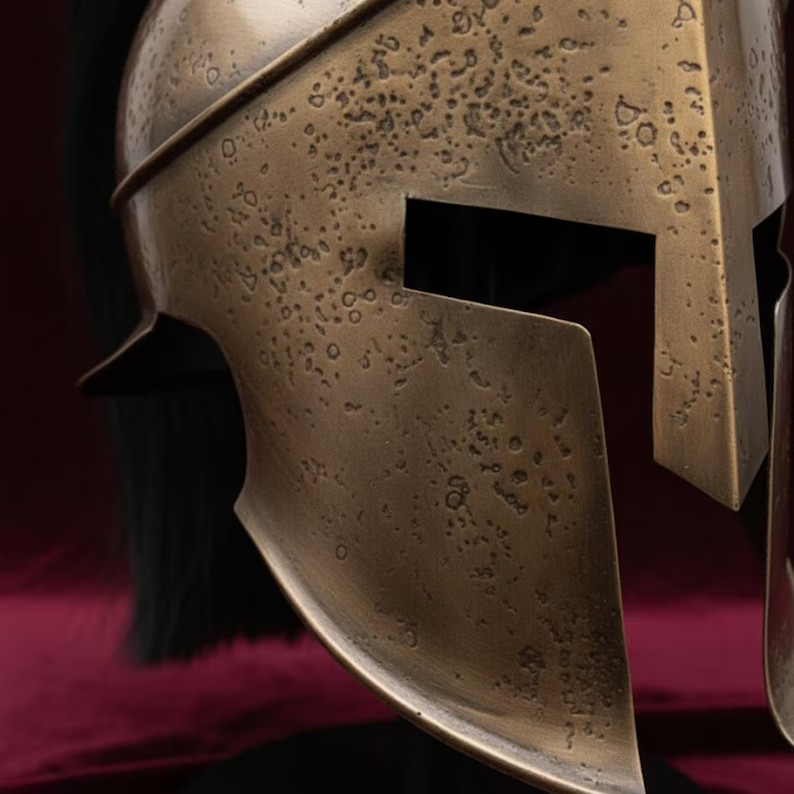 Handmade Spartan King Leonidas Helmet- 300 Movie Replica Greek Warrior Armor
